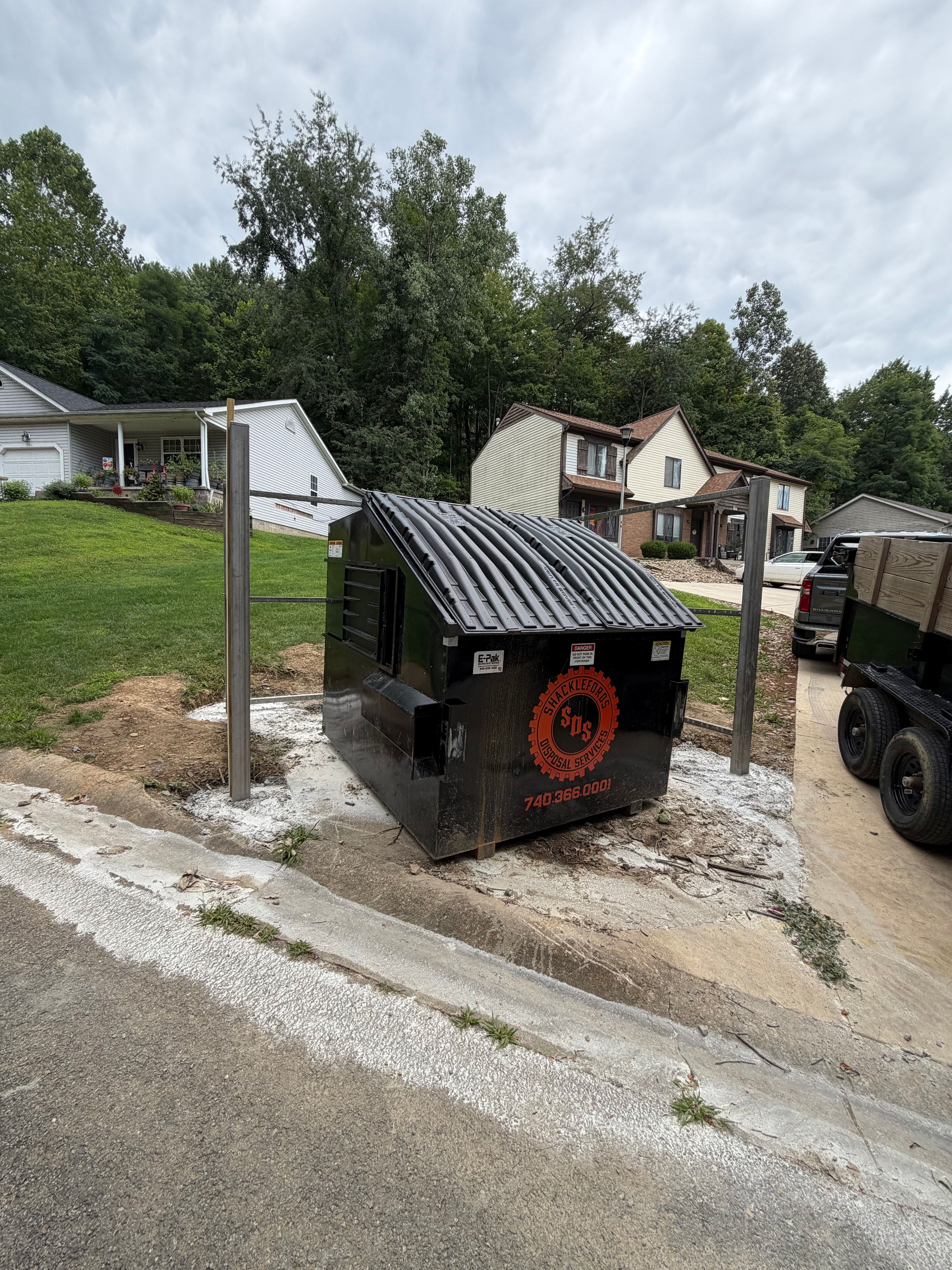Completed enclosure — Newark HOA